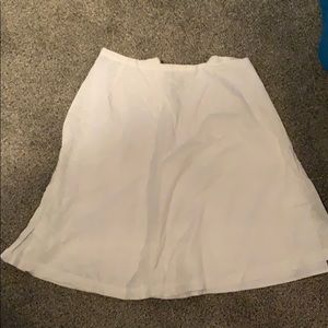 New York Brand flower ilet white skirt